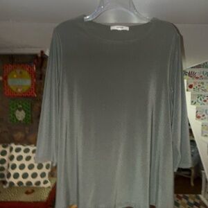 Sympli Charcoal Long Sleeve Top